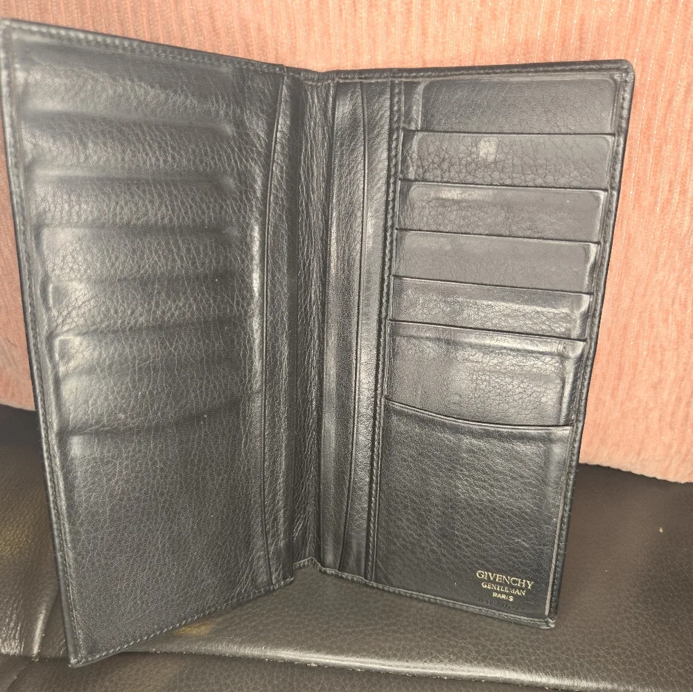 Givenchy Long Leather Black Wallet